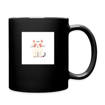 Süßes Kätzchen - Tasse einfarbig - Schwarz - Rechts