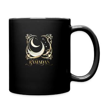 Ramadan Gift Eid Mubarak Islam Allah Muslim - Full Colour Mug - black - Right