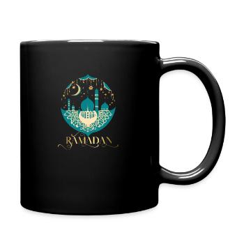 Ramadan Gift Eid Mubarak Islam Allah Muslim - Full Colour Mug - black - Right