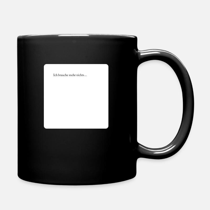 Mehr Nichts - Tasse einfarbig - Schwarz