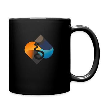 Snakes Snake species Snake eye - Full Colour Mug - black - Right