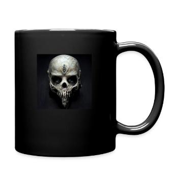 Skull - Tasse einfarbig - Schwarz - Rechts
