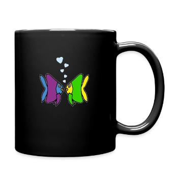 Amoureux amoureux aquarium de poissons - Mug uni - noir - Droite
