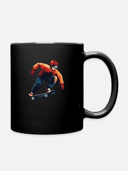 Patineur Patinage - Mug uni - noir