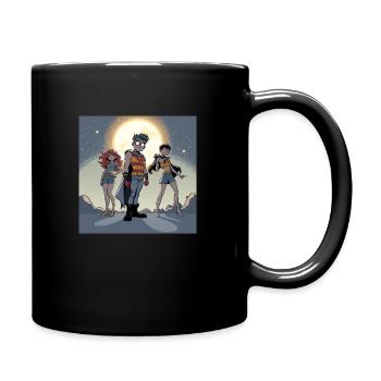 Heroes Animated - Tasse einfarbig - Schwarz - Rechts