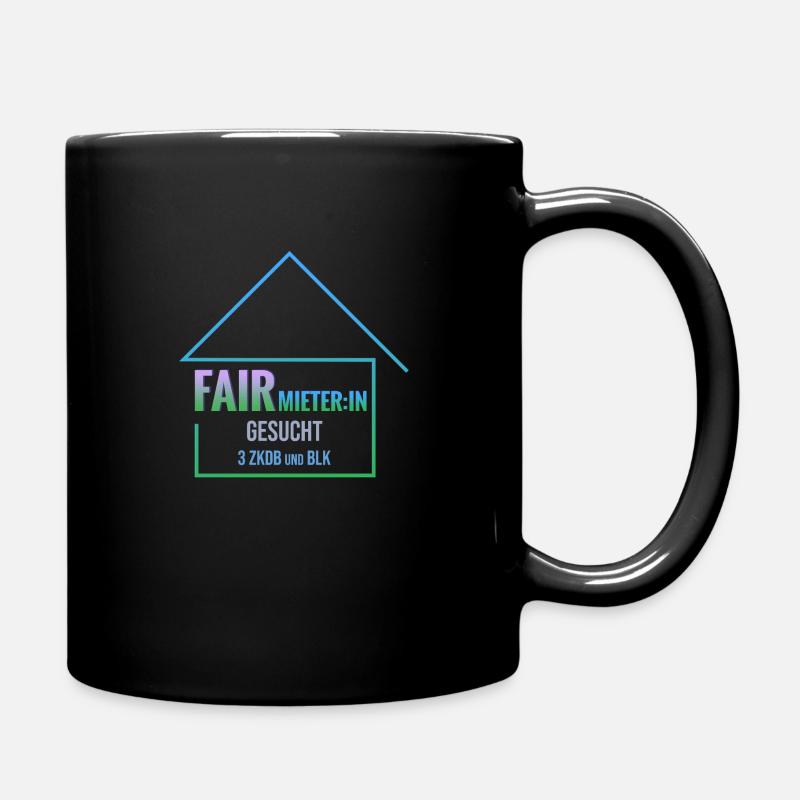 FairmieterIn gesucht - Tasse einfarbig - Schwarz