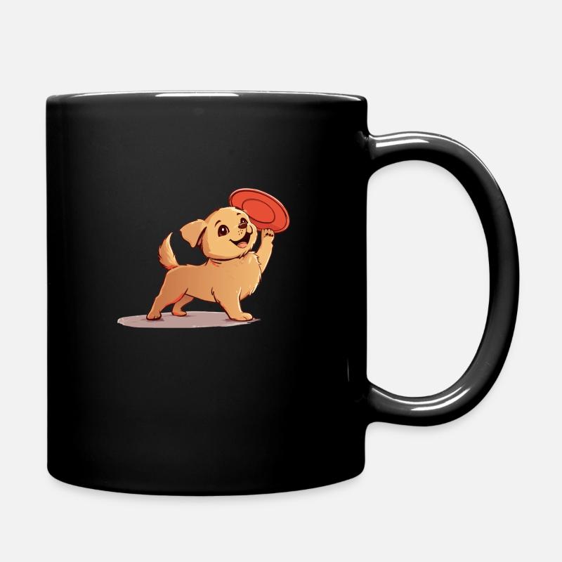 Frisbee Hunde Hundesport - Tasse einfarbig - Schwarz