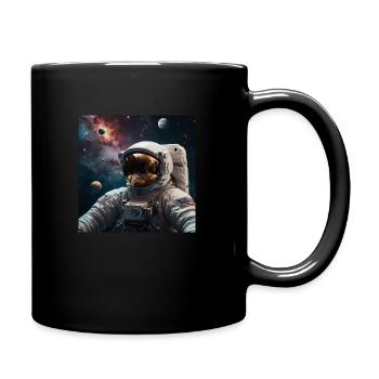 Seltenes kosmisches Vagabunden-Design - Tasse einfarbig - Schwarz - Rechts