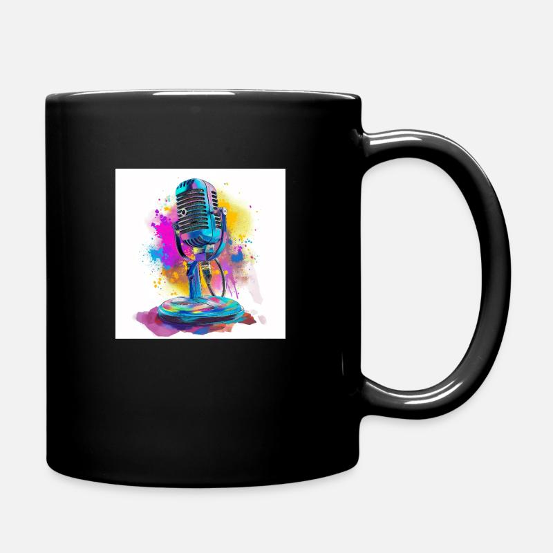 Gaming Microphone - Full Colour Mug - black
