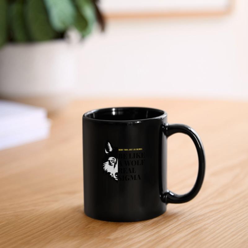 SEI WIE EIN WOLF ECHTES SIGMA Tasse einfarbig