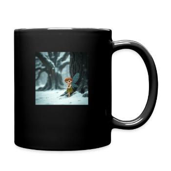 A soft cinematic haze envelops an adorable and cut - Full Colour Mug - black - Right