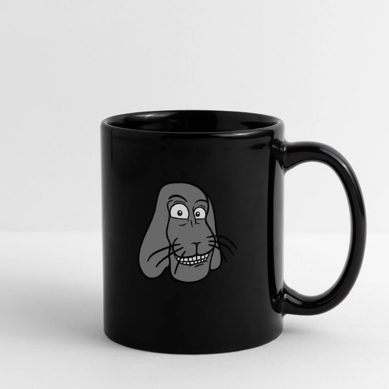 Bunny Rabbit Funny Face Grimace Grin Full Colour Mug