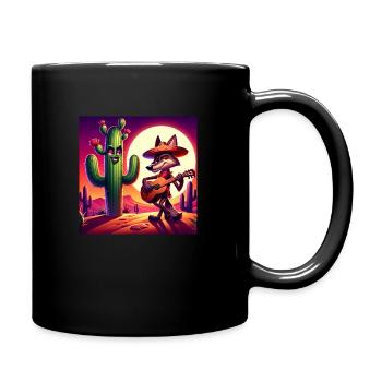 Mein KI Design - Tasse einfarbig - Schwarz - Rechts