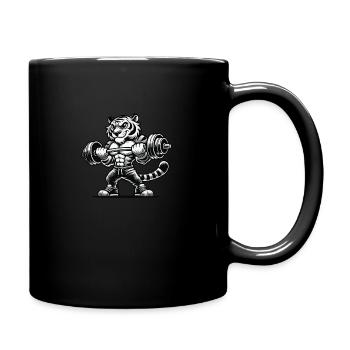 Tigre Bodybuilder - Mug uni - noir - Droite