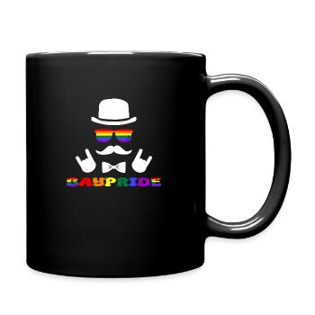 Pride Gentleman Rainbow Style - Full Colour Mug - black - Right