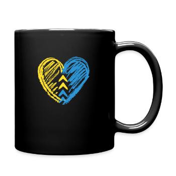 Diagramm des Down-Syndroms der Herzschleife - Tasse einfarbig - Schwarz - Rechts