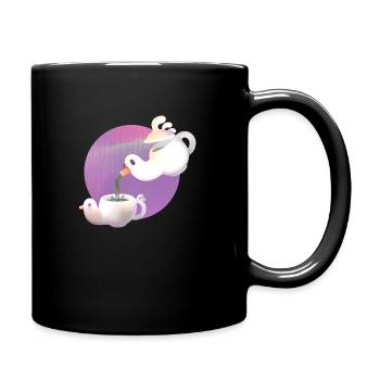 Deep Tea Set - Full Colour Mug - black - Right