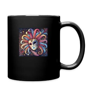 Karnewal - Tasse einfarbig - Schwarz - Rechts