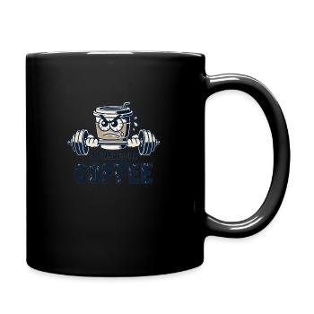 Powered by Coffee ☕💪 - Full Colour Mug - black - Right