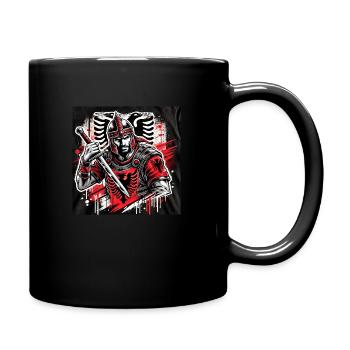Albanian Warrior - Full Colour Mug - black - Right