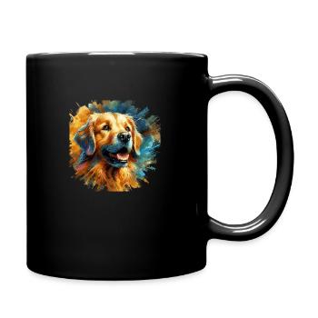 Golden Retriever - Full Colour Mug - black - Right