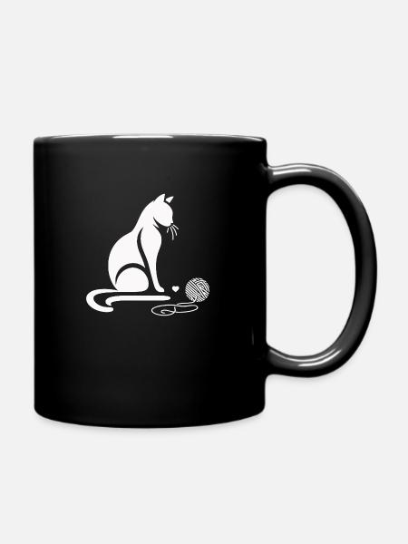 chat animal animaux de compagnie - Mug uni - noir