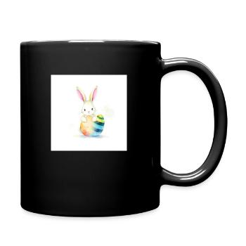 Hasi’s Ostereierwunder - Tasse einfarbig - Schwarz - Rechts