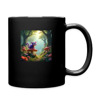 "Fairy Tale Paws" - Full Colour Mug - black - Right