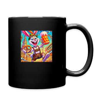 BAVARIA BUNNY - Full Colour Mug - black - Right
