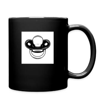 Thick pacifier - baby on the way! - Full Colour Mug - black - Right