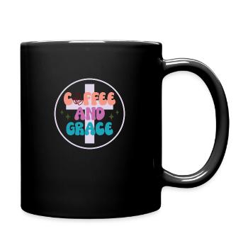 Coffee & Grace - Full Colour Mug - black - Right