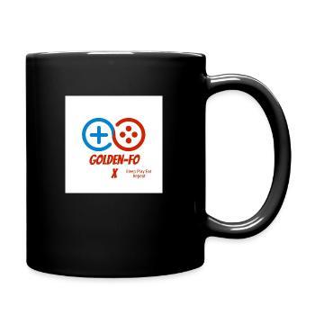 Golden Fox Gaming design - Tasse einfarbig - Schwarz - Rechts