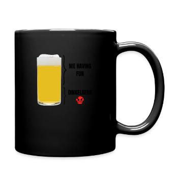 Moi qui m’amuse Dinkleberg drôle bière T-Shirt - Mug uni - noir - Droite