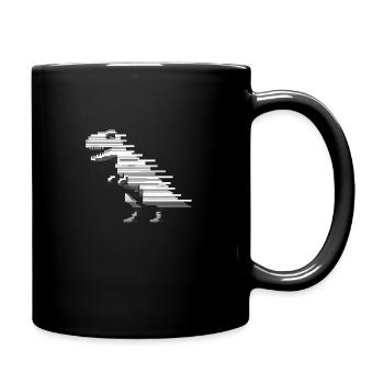 Dinosaurier Dinosaurier Dinosaurier T-Rex - Tasse einfarbig - Schwarz - Rechts