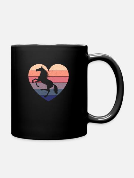 Cadeau pour les amoureux des chevaux Sport équestre Hobby Dressage - Mug uni - noir