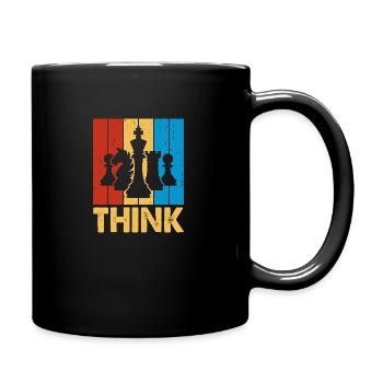 Chess Player Geschenk Schach Sport Schachmeister - Tasse einfarbig - Schwarz - Rechts