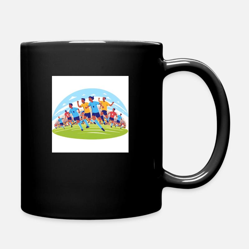 Football - Mug uni - noir