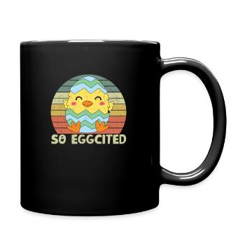 So Eggcited - Tasse einfarbig - Schwarz - Rechts