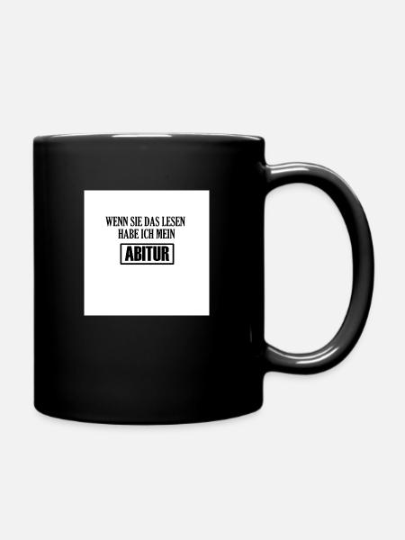 Abschluss Design für Abi´s - Tasse einfarbig - Schwarz