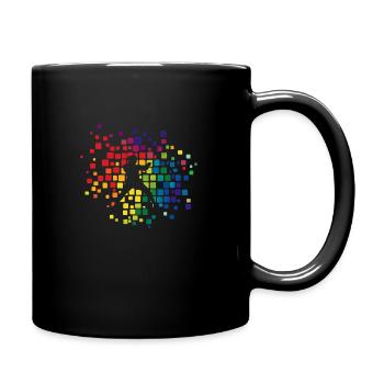 Schwertkampf Sport Kämpfer - Tasse einfarbig - Schwarz - Rechts