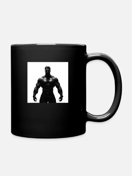 Bodybuilder - Full Colour Mug - black