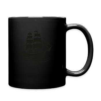 schiff - Tasse einfarbig - Schwarz - Rechts