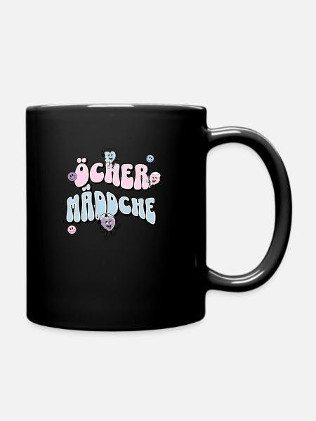 Öcher mäddche - Aachen girl - Full Colour Mug - black