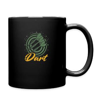 Fléchettes fléchettes disant javelot sport idée cadeau - Mug uni - noir - Droite