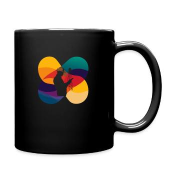 Elektriker Strom Elektroarbeiten - Tasse einfarbig - Schwarz - Rechts
