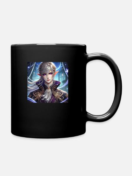 A mystical elf prince - Tasse einfarbig - Schwarz