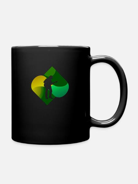 Bassist Gitarre - Tasse einfarbig - Schwarz