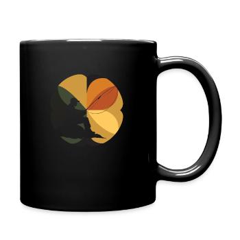 Carp Fishing Fishing with Friends - Full Colour Mug - black - Right