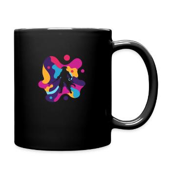 Drapeau Pirate Tête De Pirate - Mug uni - noir - Droite