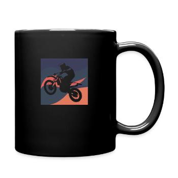 Offroad Motorcycle Freestyle - Full Colour Mug - black - Right